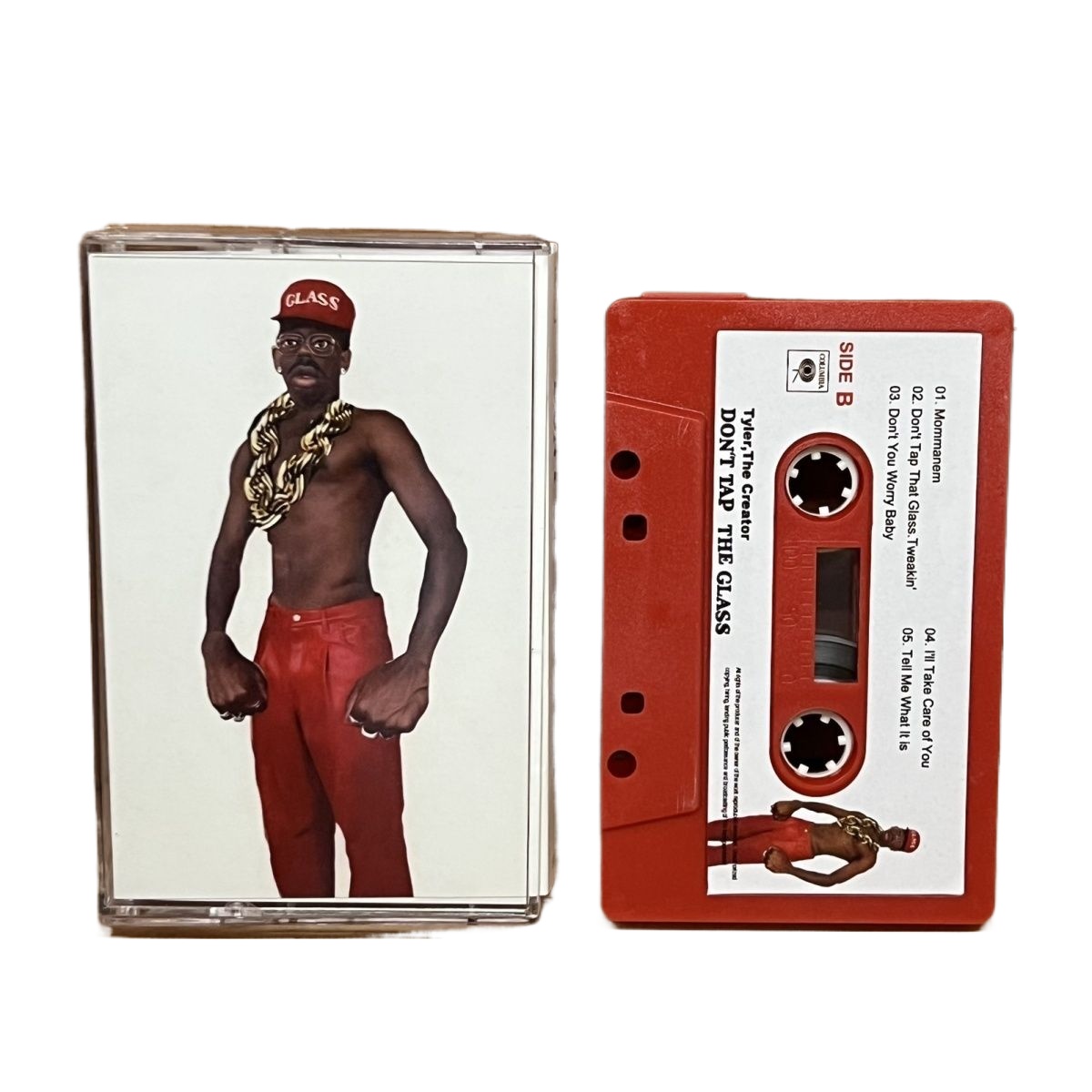 Vintage Collectible & Vintage Dolls - Rote Kassette Hip-Hop-Rap-Musik Retro Vintage Audio-Kassette