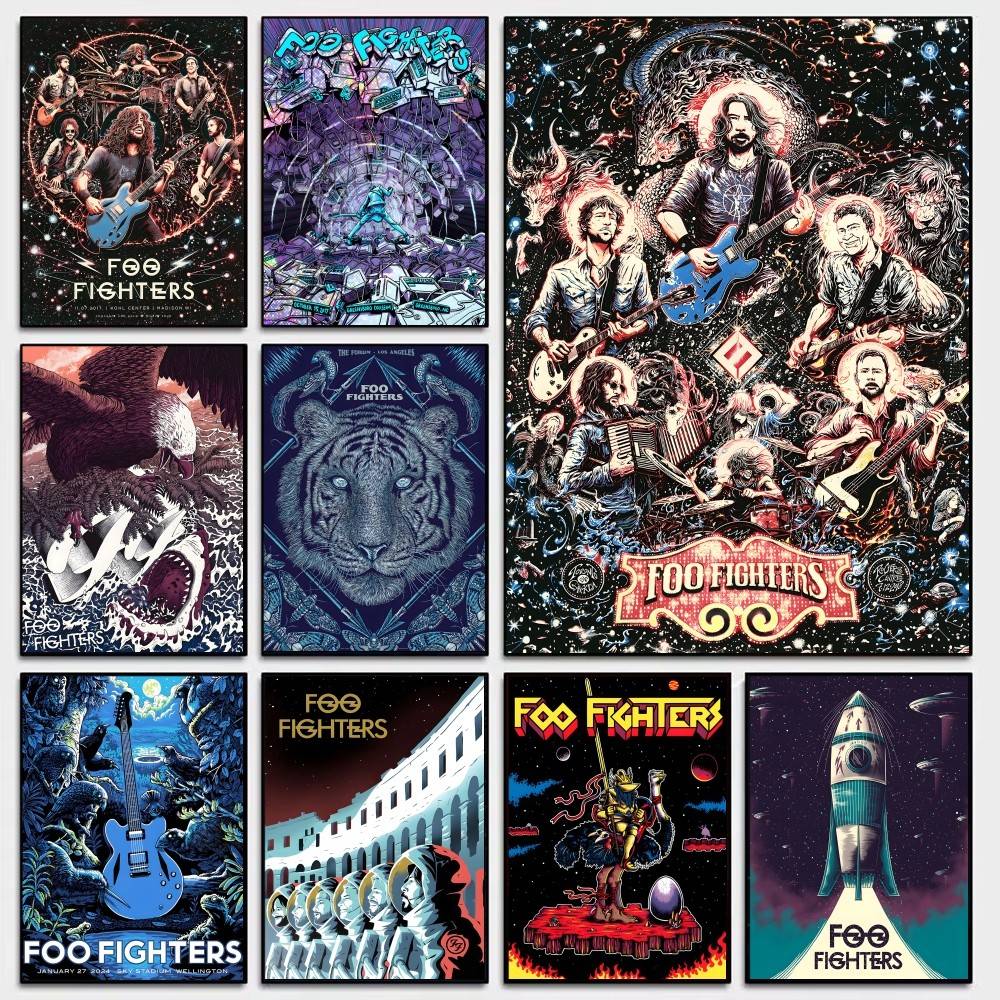 Vintage Collectible Posters - Klassische Band-Kollektion von Foo Fighters, klassische