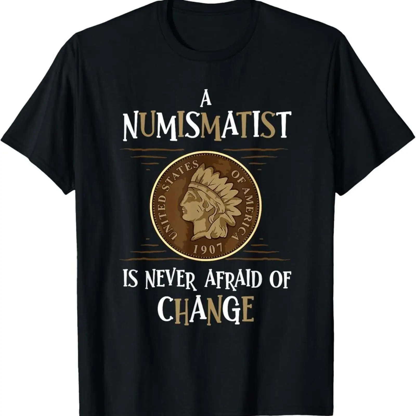 Vintage Collectible Coins - Münzsammler-Design, lustiges Numismatik-T-Shirt in Schwarz, S