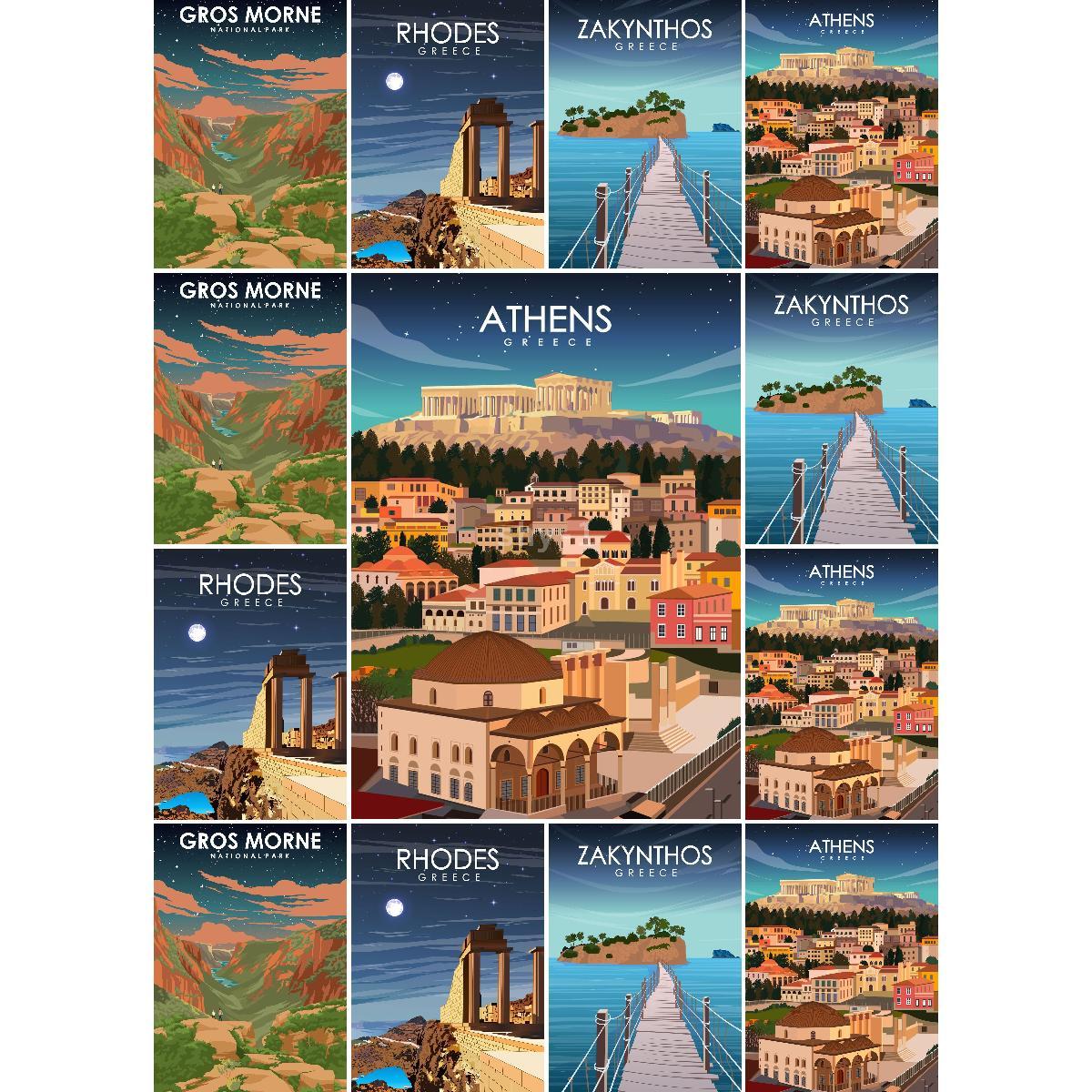 Vintage Athen Griechenland Rei – Vintage Collectible Posters Bewertung und Preis