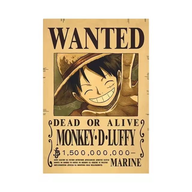 Anime One Piece Wanted-Plakate – Vintage Collectible Posters Bewertung und Preis