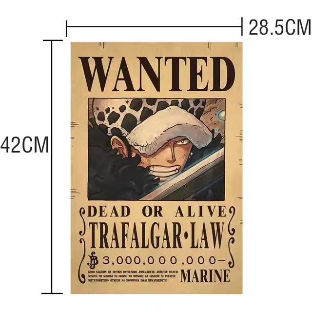 Anime One Piece Wanted-Plakate – Vintage Collectible Posters Bewertung und Preis