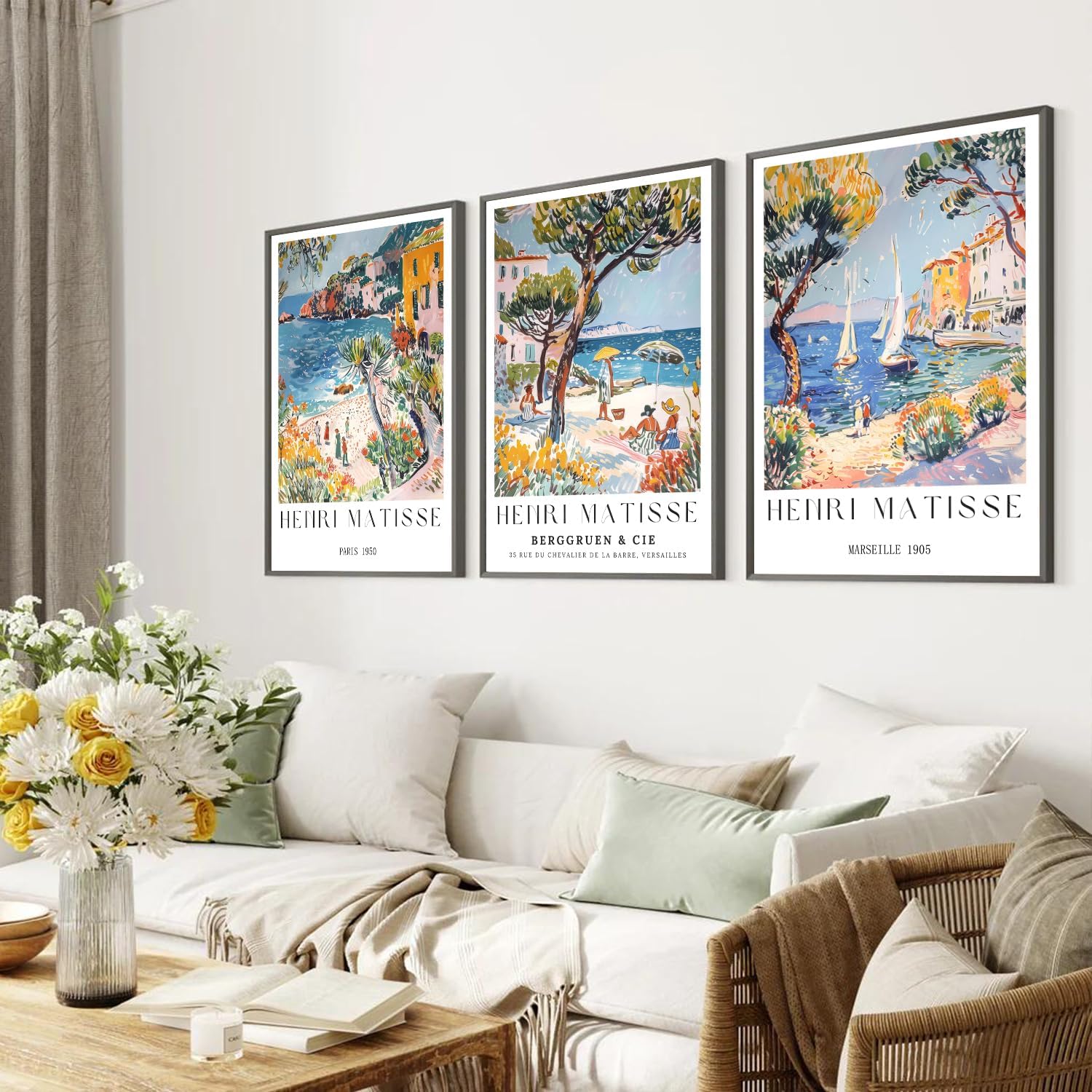 3-teiliges Set Vintage Strand- – Vintage Collectible Posters Bewertung und Preis